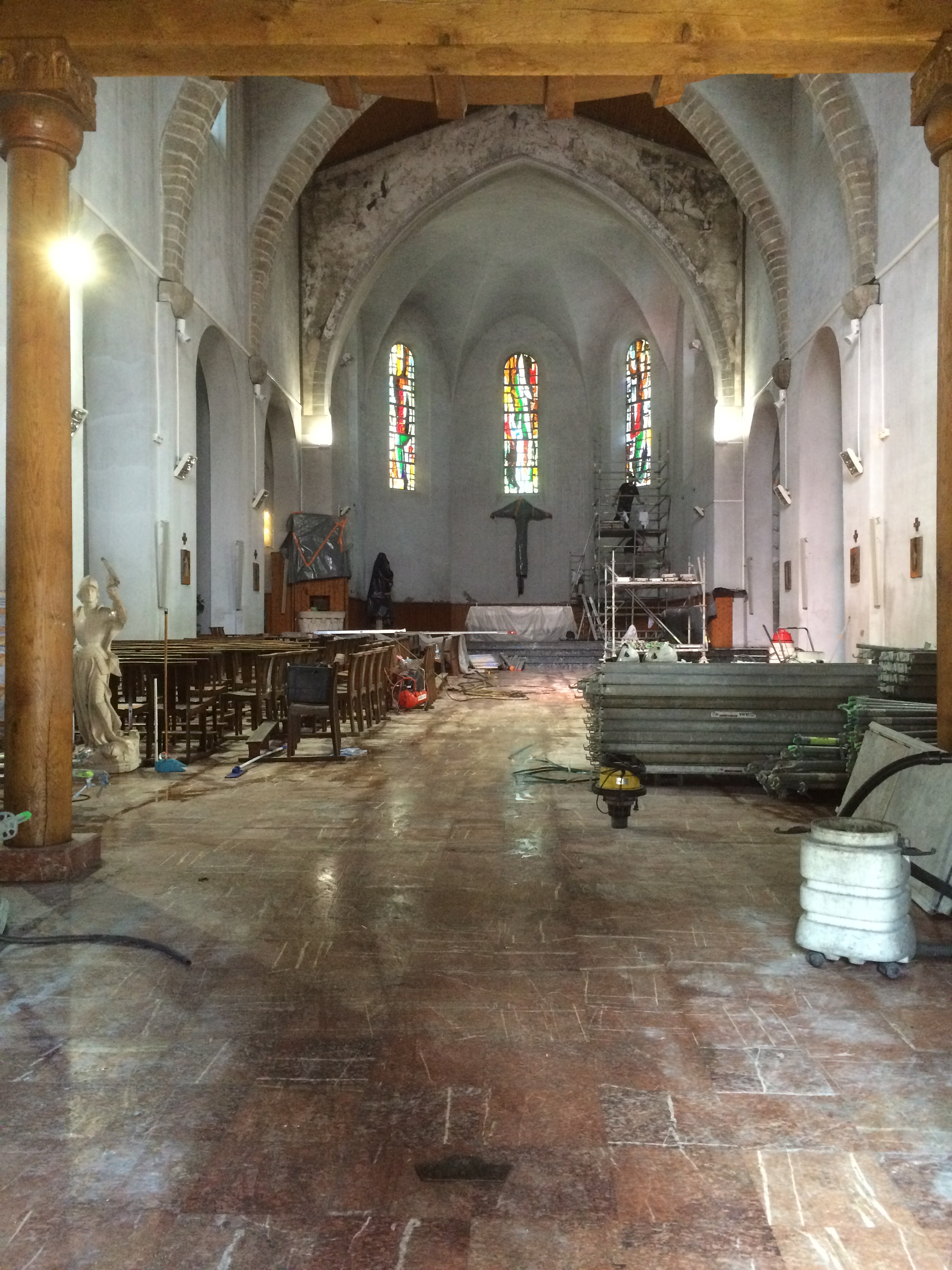 Inside St. Vincent's church
